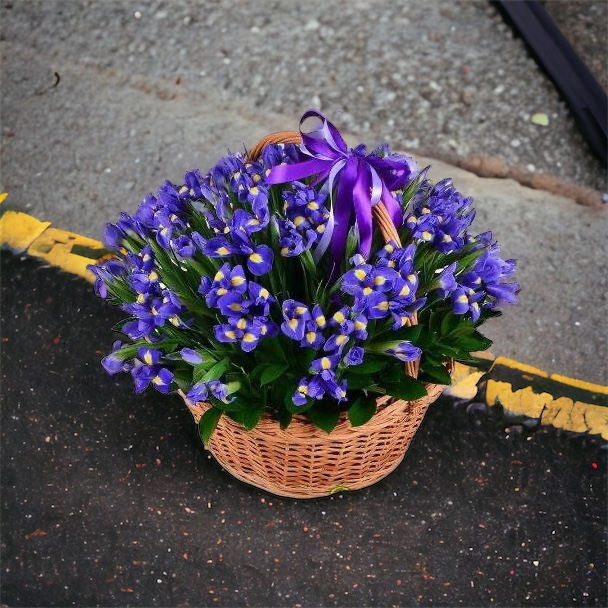 1255 Корзина 101 ирис — изображение 1