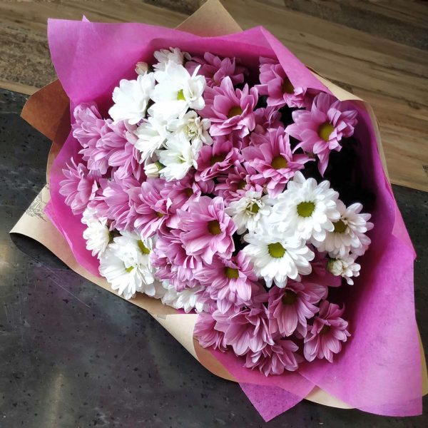 Букет из хризантем Эйфория