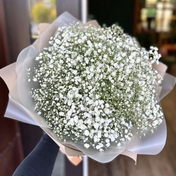 Букет из 9 веточек гипсофилы