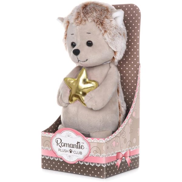 Романтичный Ежик с Золотой Звездочкой Maxitoys, 20 см