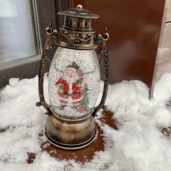 Сувенир новогодний Фонарь светящийся 25 см