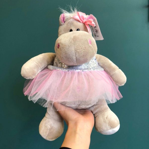 Мягкая игрушка Бегемотик Зефирка 20 см