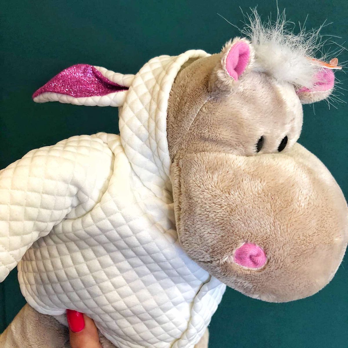 Мягкая игрушка Бегемот Зайчик 20 см — изображение 2