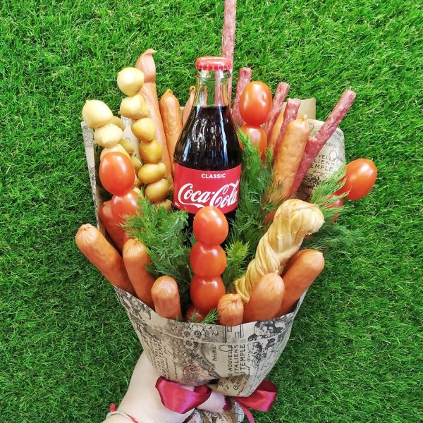 Съедобный букет "Coca cola"