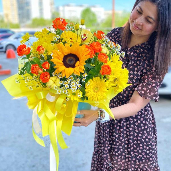 Желтая композиция "Цитрус"