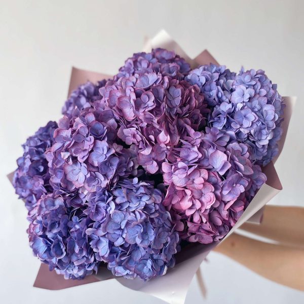 Букет из фиолетовых гортензий (Предзаказ)
