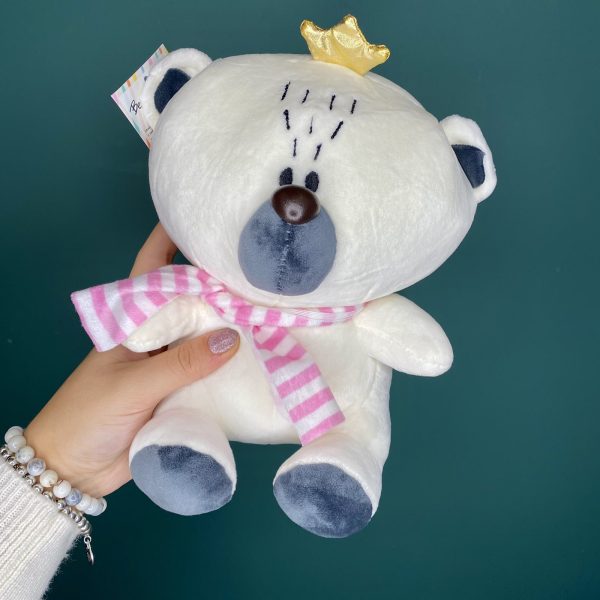Мягкая Мишка в короне 23 см