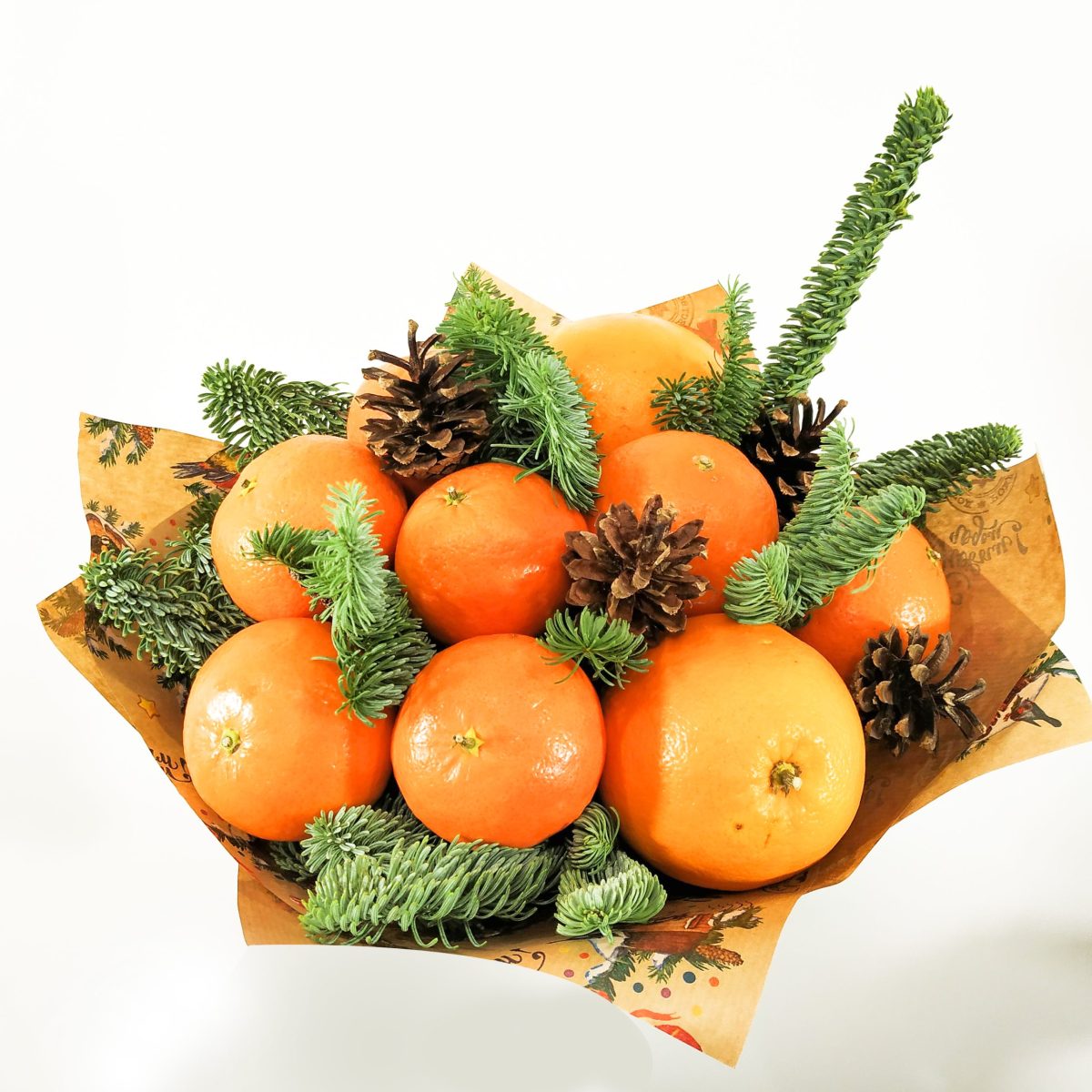 Букет из фруктов "Зимняя мечта" — изображение 6
