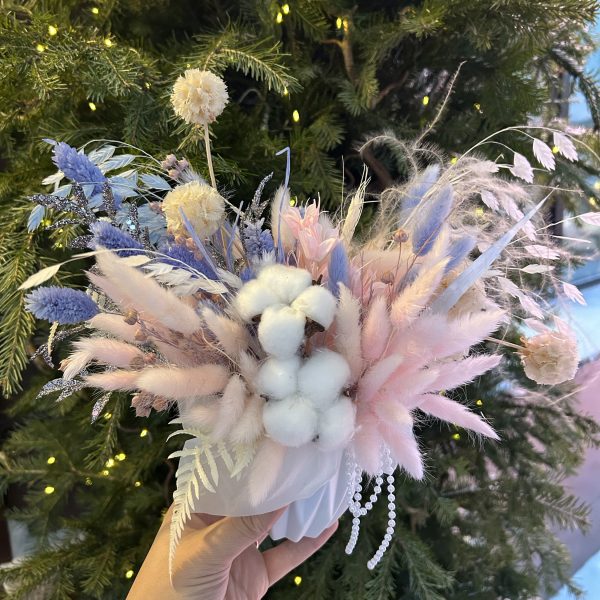 Новогодняя композиция из сухоцветов