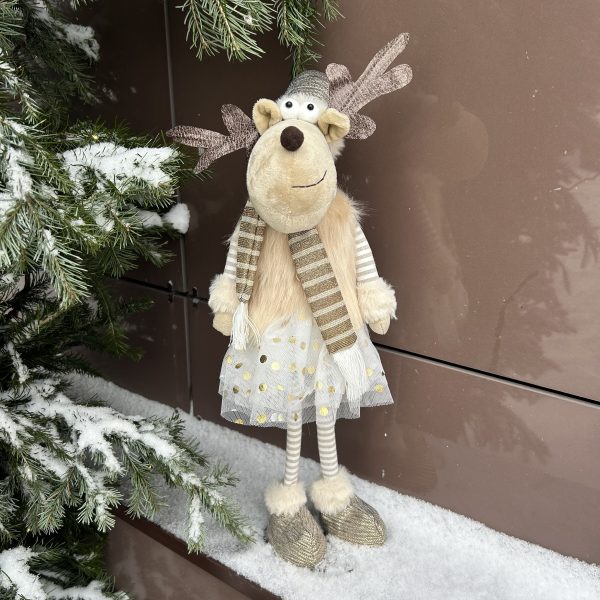 Сувенир новогодний Лось Девочка