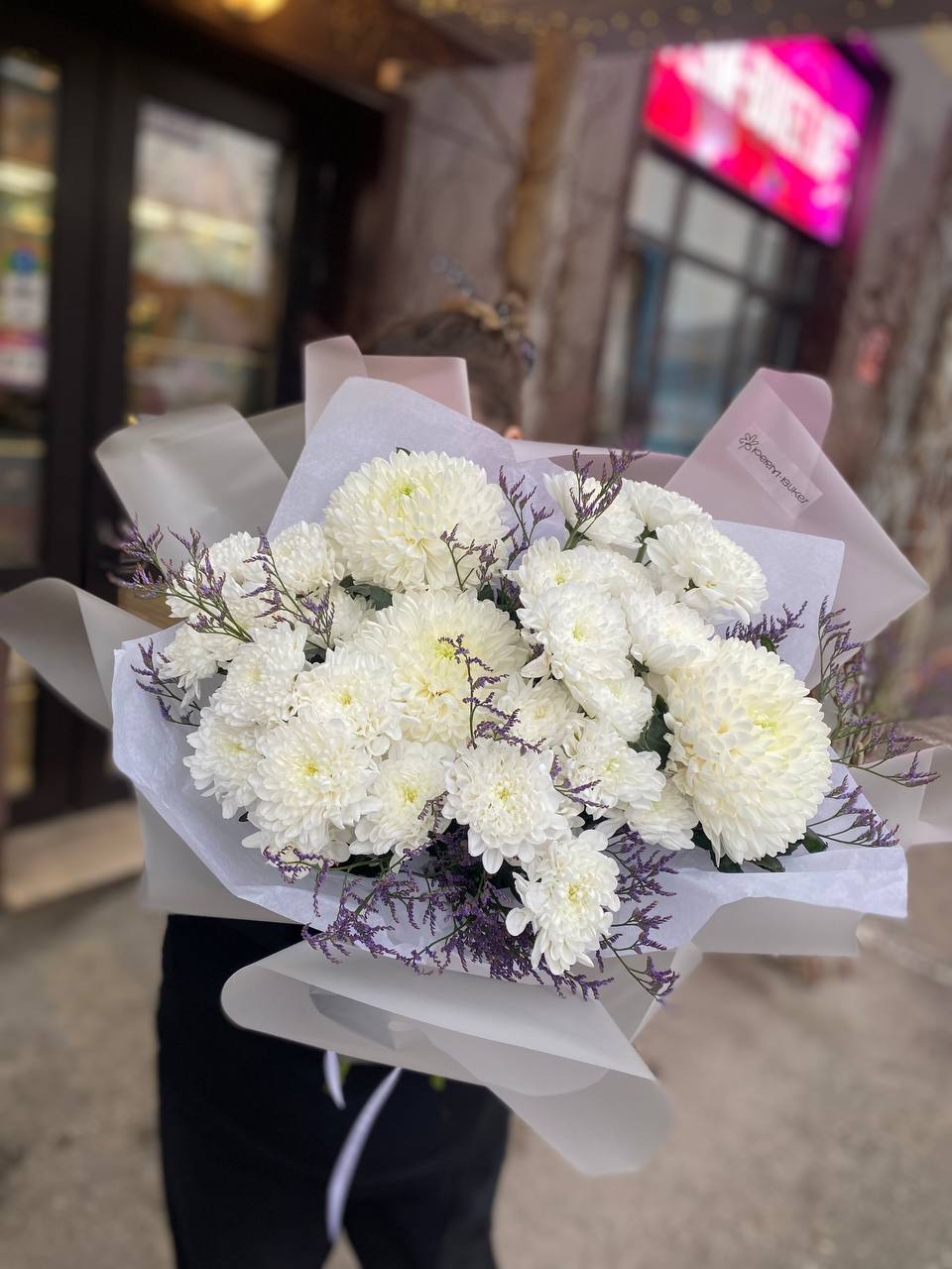 img_3737 Букет из хризантем Белоснежка — изображение 1