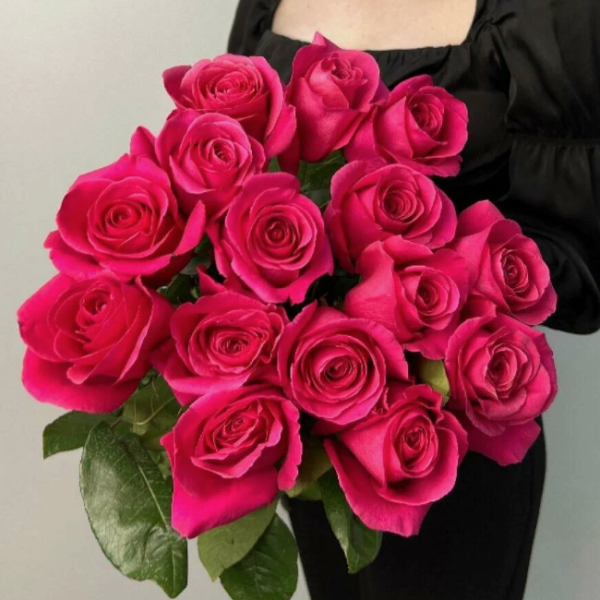 Букет из 15 роз Пинк Флоид