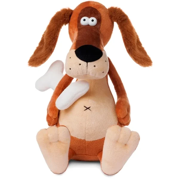 Мягкая Игрушка ДуRашки Пес и Косточка 25 см