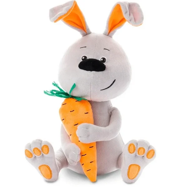 Мягкая игрушка Заяц и Морковка, в коробке