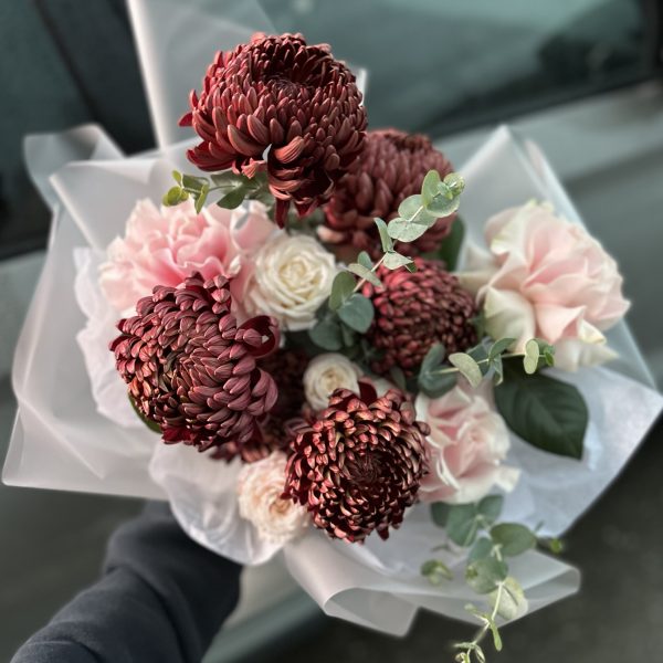 Букет из 11 хризантем Бигуди Копия