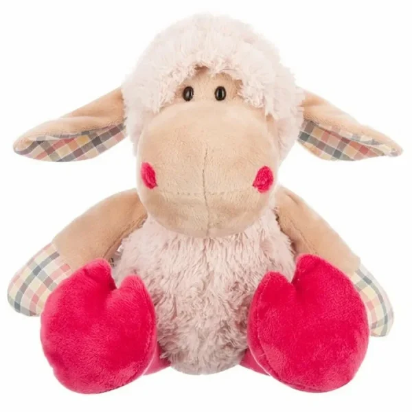 Овечка нежно-розовая 20 см