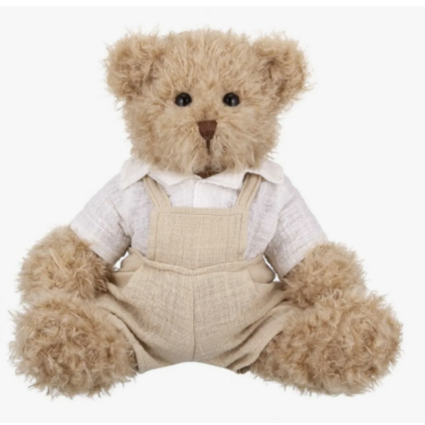 Мишка в рубашке и комбинезоне 22 см